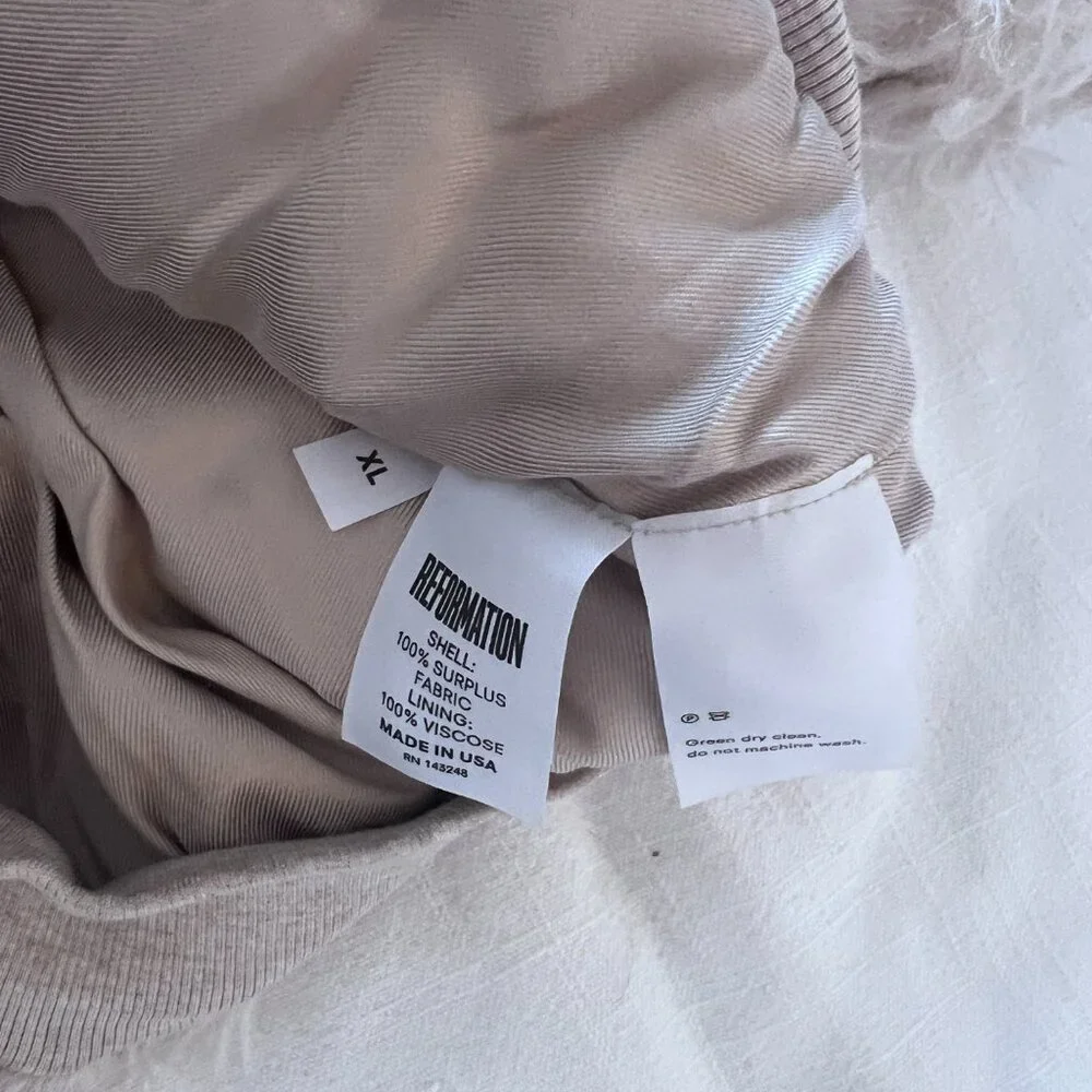 Reformation Freddie Faux Fur Bomber Jacket - Picture 7 of 7